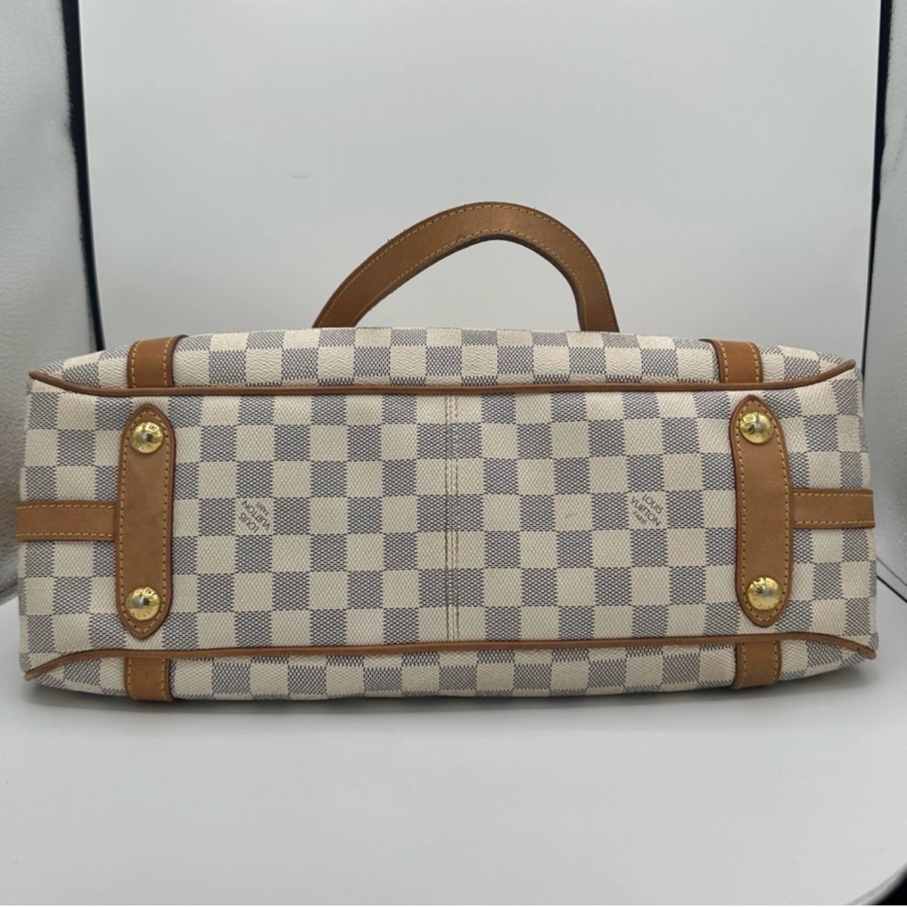 Louis Vuitton Tan and Cream Checkered Shoulder Bag